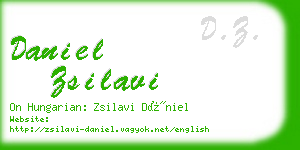 daniel zsilavi business card